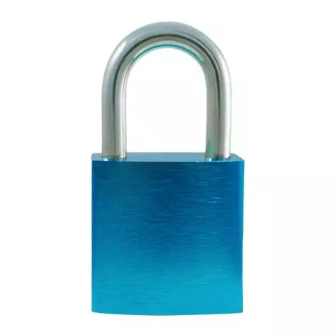 Liebesschloss blau Aluminium